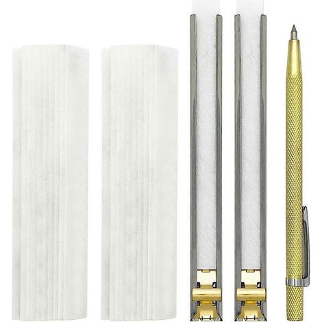 Ensemble de porte-marqueurs en stéatite fine, marqueurs transparents et amovibles, comme illustré. (1/5)