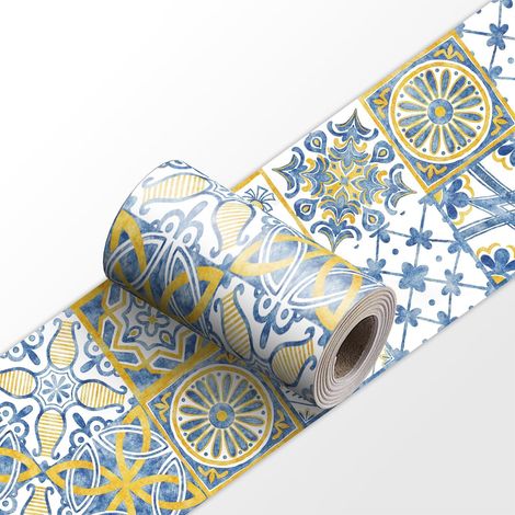 Frise Murale YX164 10cm X 240cm Adhesive Autocollante Papier Peint pour Décoration Intérieure Facile à Poser