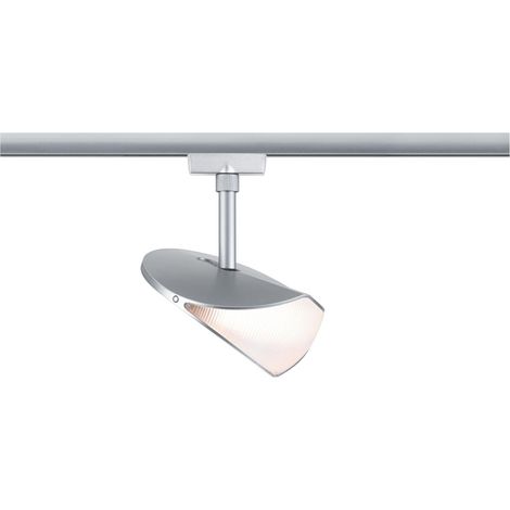 PAULMANN 94959 URAIL SPOT LED SUR RAIL, 3 STEP DIM, ALEJANDRO, 800 LM, 10 W, 3 000 K, DIMMABLE, 230 V, CHROME MAT, SYSTÈME DE RA