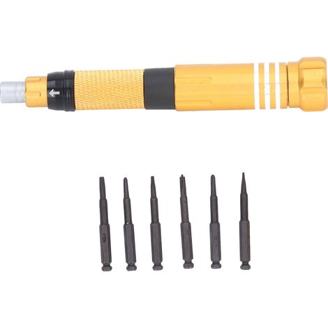 Präzisions-Magnet-Multifunktionsschraubendreher, 6-teiliges Bit-Set, Stiftform, Elektronikreparatur, magnetisches Schraubwerkzeug, BT8927A (1/5)