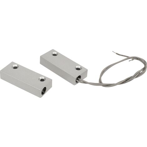 Interrupteur magnétique à lames souples 10 W en alliage de zinc, capteur de contact NC réactif pour porte/fenêtre, garage, entrepôt, magasin, 100 V (1/5)
