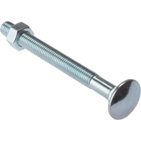 Bulk Hardware Bh05114 Boulon et ecrou ZP M10 x 75 mm, lot de 4 pieces