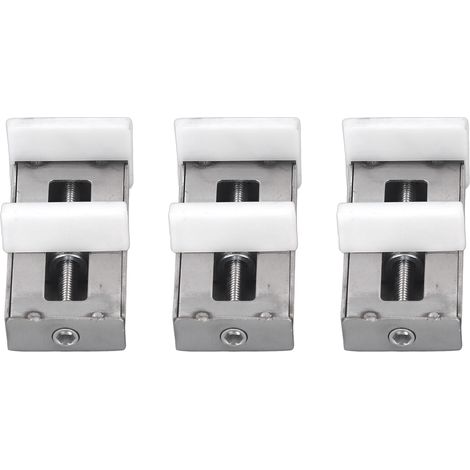 Set aus 3 verstellbaren Edelstahl-Fensterschlössern für Schiebetüren, inklusive Schlüssel. (1/5)