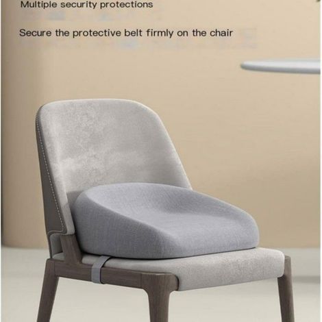 Coussins de chaise salle à manger épais 6 cm - Housse amovible - Gris - (1/5)