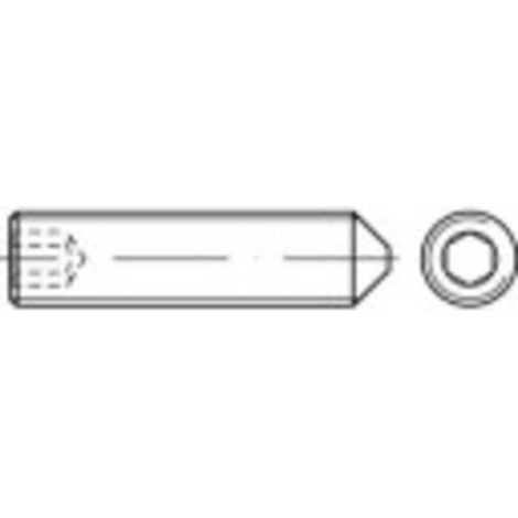 [NEUWERTIG] B-Ware TOOLCRAFT Madenschraube Gewindestift Stahl M2 Innensechskant Spitze 200 Stück (1/2)