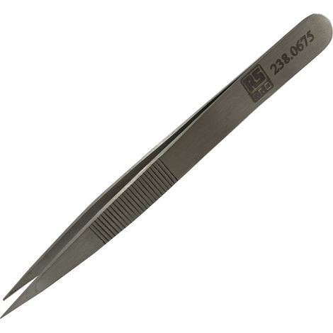 Brucelles de précision RS PRO 00DSA pointe Forte épaisseur en acier austénitique à faible de teneur en carbone, L. ( Prix pour 1 )