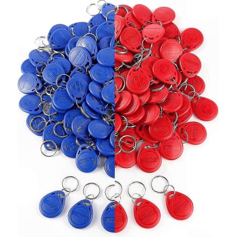Porte-clés de contrôle d'accès RFID 125 kHz, 50 pièces par paquet, compatibles avec la puce TK4100, conception durable, adaptés aux solutions de contrôle d'accès. (1/5)