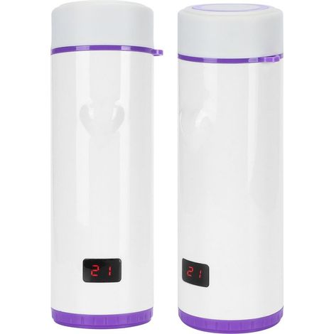 Gourde connectée 360ml avec écran LED 3 couleurs et fonction isotherme - Violet