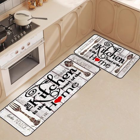 Tapis de cuisine 08 4060cm Terre de diatomées Tapis de cuisine pour couverts, absorbant l'eau et l'huile, en terre de diatomées, résistant à l'usure, facile à nettoyer, antidérapant. (1/4)