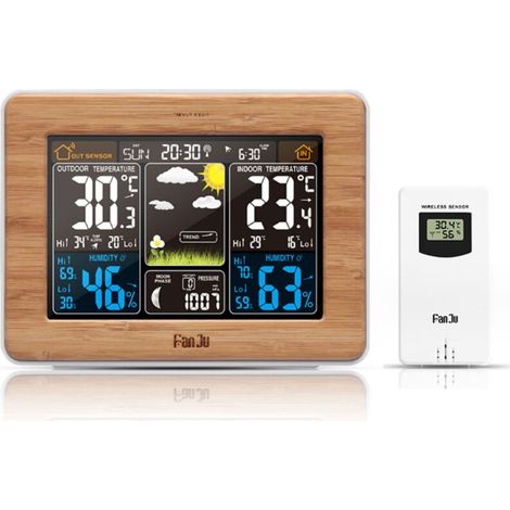 Station meteo la crosse technology,inclut la météo, la température, l'humidité, la pression atmosphérique et le réveil. (1/4)