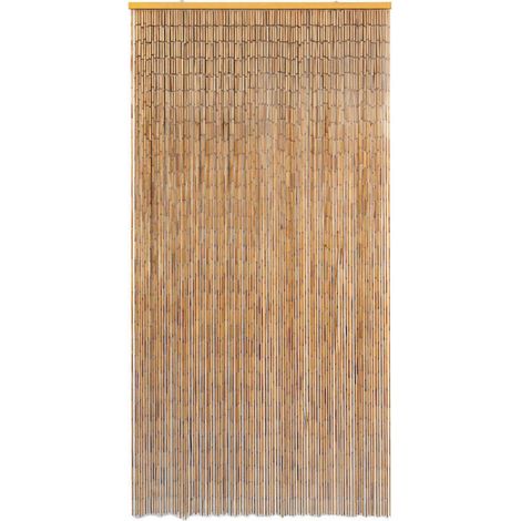 Rideau de porte contre insectes Bambou 100 x 200 cm (1/4)