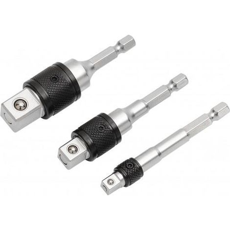 Sam Outillage Set di adattatori per avvitatore a bloccaggio 3 pezzi