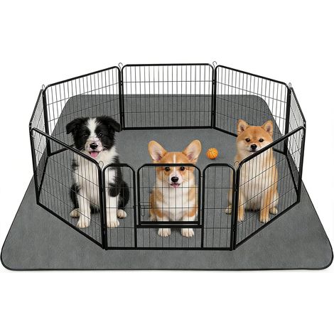 PIPI Lot de 2 tapis d'incontinence lavables 100 × 70 cm pour chiens, imperméables, réutilisables, également pour petits animaux tels que lapins et cochons d'Inde (1/5)