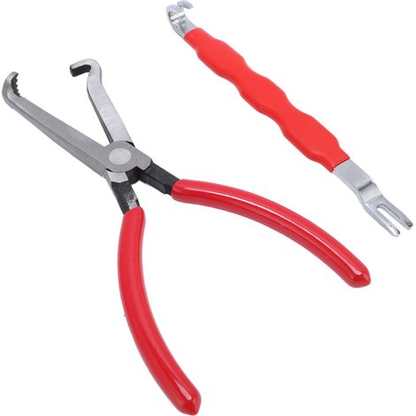 Outil de retrait de connecteurs de fils (2 pièces) : pince de déconnexion et de séparation des bornes électriques pour la réparation des bouchons de conduite de carburant automobile (1/5)