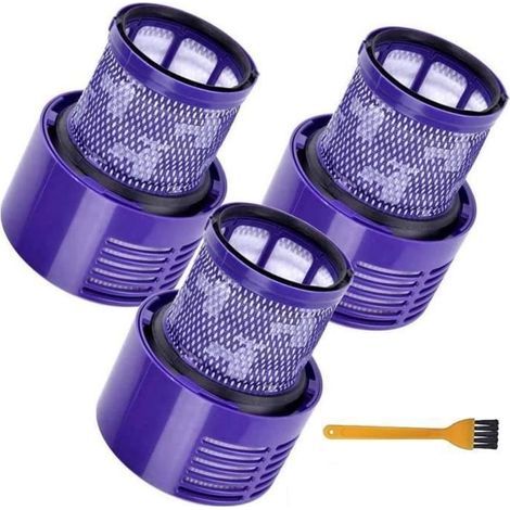 3er-Pack Ersatzfilter für Dyson V10 und SV12 Cyclone Staubsauger, kompatibel mit V10 Absolute, V10 Animal und V10 Total