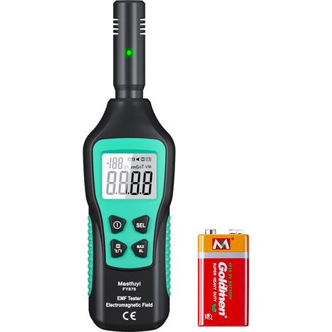 EMF-Tester, digitaler LCD-EMF-Tester, EMF-Tester, EMF-Tester für Geisterjagd, Detektor für elektromagnetische Strahlung, Zuhause, Büro, im Freien, LED-Anzeige, akustischer Alarm