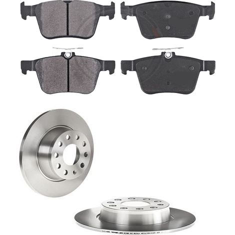KIT FRENI POSTERIORI compatibile con VW TOURAN (5T1) - DISCHI + PASTIGLIE OEM: P 85 124 , P 85 125 / 18117 , 18319 /SOSTITUZIONE DIRETTA/BASSA POLVERE/SILENZIOSO (1/5)