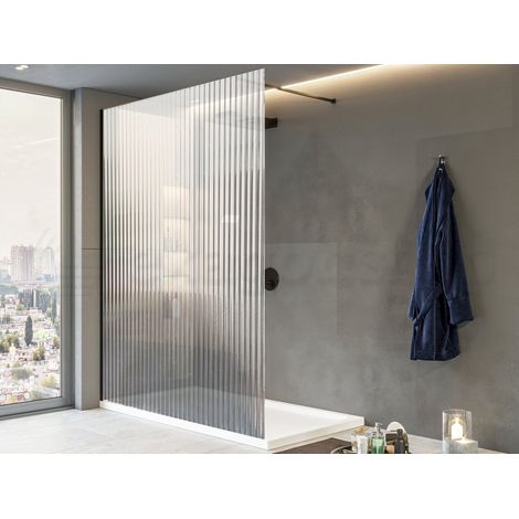 Exagonshop Parete doccia fissa 100 cm H 200 cristallo 8 mm