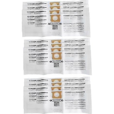 Sacs à poussière de rechange pour aspirateur d'atelier : sacs à poussière Ridgid VF de 5 à 8 gallons (références 9066100 et 90661, universelle JXLGV). (1/5)