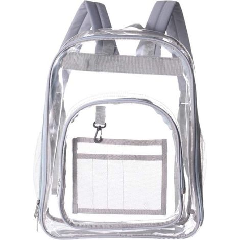Sac à dos transparent imperméable (gris)