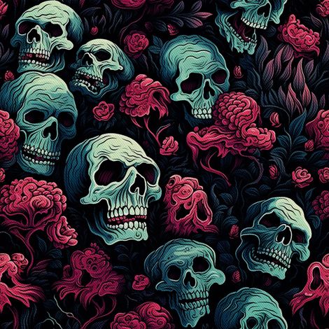 Tela decorativa para exteriores Oxford - Motivo de calavera I DX4517 (1/5)