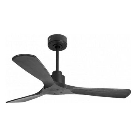 Tenerife de KlassFan - Super destratificateur et ventilateur DC 132 cm Gris basalte pales bois noir sans Lumière  25 à 40 m²