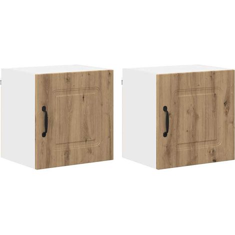 Meuble mural de cuisine,Armoire de cuisine 2 pcs Chêne artisanal 40 x 31 x 40 cm CFW50392 (1/5)