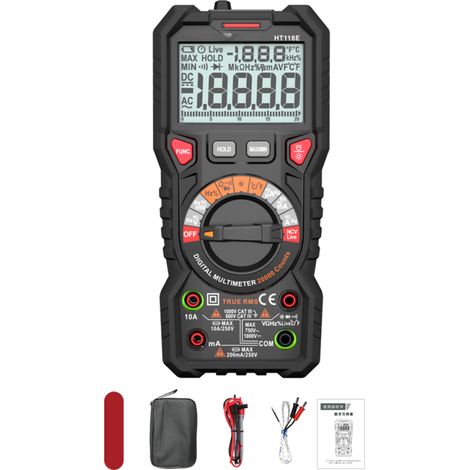 Convertisseur voiture 1200W 12V→220V – LCD, onde sinusoïdale modifiée, USB – Idéal pour camping-car, panneau solaire, voyage (1/5)