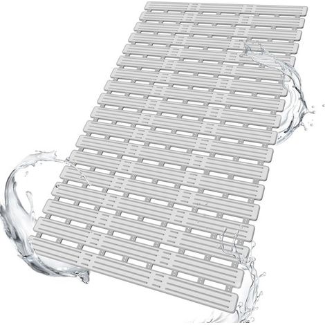 Alfombrilla ducha antideslizante resistente moho, Alfombrilla ducha antideslizante, ducha goma antideslizante, Lavable máquina, Recortable (1/5)
