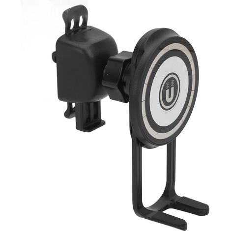 Support téléphonique magnétique 4 pièces, fixation aimant puissant pour grille d'aération, chargeur sans fil voiture universel (1/5)