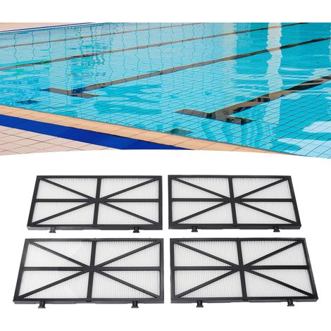 Cartucho de filtro para robot de piscina – Ultrafino – Paquete de 4 – Compatible con 9991425-R4 – PP/PET/Carbón activado – 27,7 x 14,3 cm (1/5)