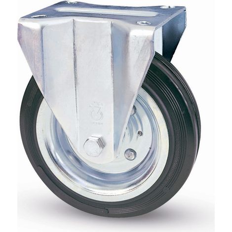 RUOTA INDUSTRIALE D 150 MM GOMMA 80/A PIASTRA FIS- AVO- 1,0 pz