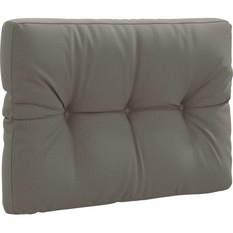 Coussin de dossier pour palette déhoussable polyester résistant aux UV gris 70 x 60 x 12 cm (1/5)