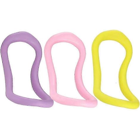 Anneau de yoga souple et ajustable en 3 parties pour le Pilates et le fitness, accessoire de massage des mollets, des épaules, du dos, des jambes et de la taille. (1/5)