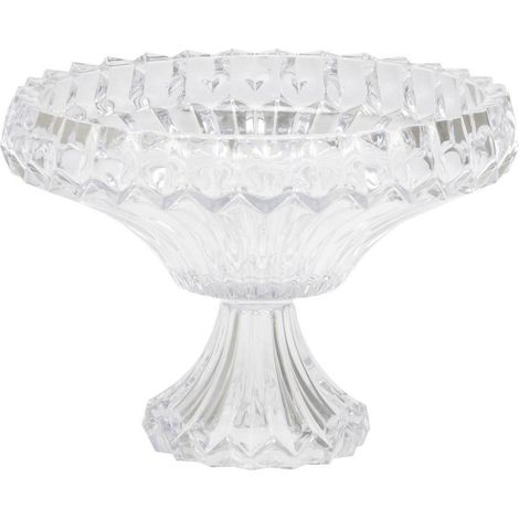 Coupe à fruits en verre transparent élégance pour table à manger - verre transparent clair