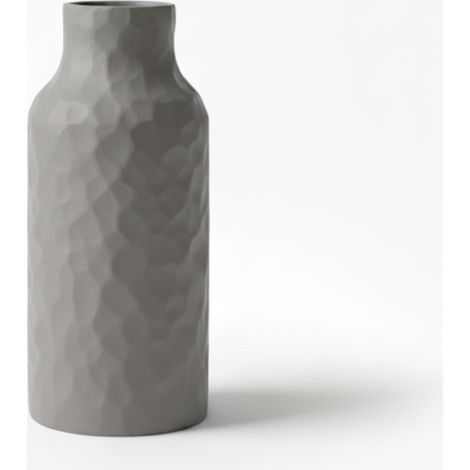 Vaso grigio sfocato per fiori, elegante