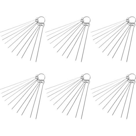 Nettoyeur de buses de soudage 6 aiguilles en acier inoxydable pour torche et (1/5)