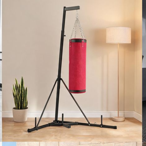 Sac de frappe coloris rouge en acier Segeltuch 175 x 91 x 231 cm (1/5)