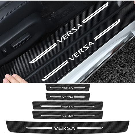 (5 pièces) Bandes adhésives de protection pour seuils de porte et coffre Nissan Versa : emblèmes,style automobile,anti-rayures et anti-salissures Accessoires auto (1/3)