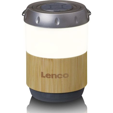 Lenco BTL-030 Lampada Portatile in Bambù Bluetooth 3W