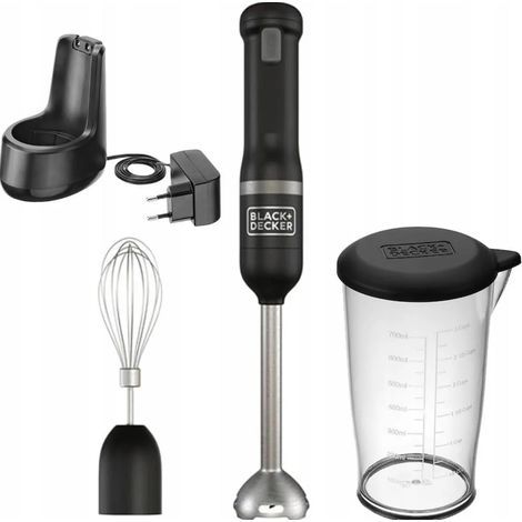 BLACK+DECKER BLENDER 7,2V 2w1 BLACK BCKM1012KB