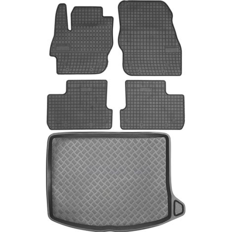 Juego de alfombrillas de goma para Mazda 3 II Hatchback (2009-2013) + alfombrilla para el maletero. (1/5)