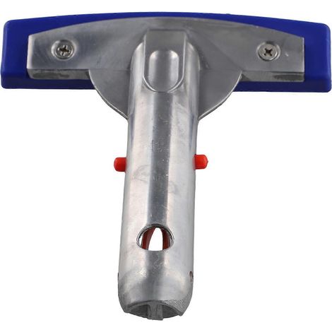 Brosse de nettoyage de piscine en acier inoxydable de 14 cm (5,5 po) pour spas et bassins, outil de nettoyage du fond et des parois (1/5)