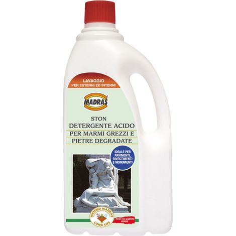 STON MADRAS DETERGENTE ACIDO PER MARMI GREZZI E PIETRE LT.1 (1/4)
