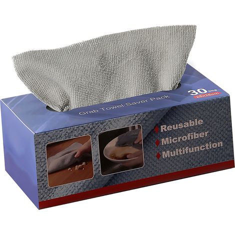 Chiffons Microfibres Jetables Super Absorbants Multiusages avec Dispenser Box pour Cuisine (1/5)