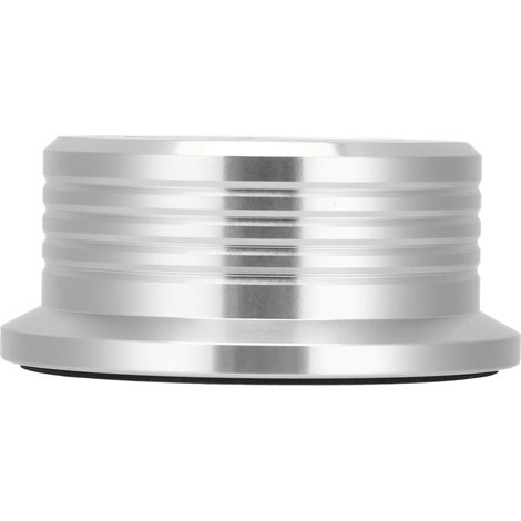 Stabilisateur de platine vinyle 50 Hz avec pince de serrage, poids et niveau à bulle pour détection de vitesse (argenté) (1/5)
