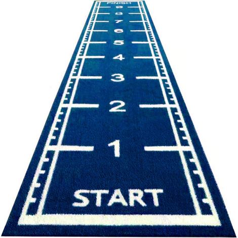 Sprinttrack Kunstgras - 10 x 2 m - Blau - 17 mm