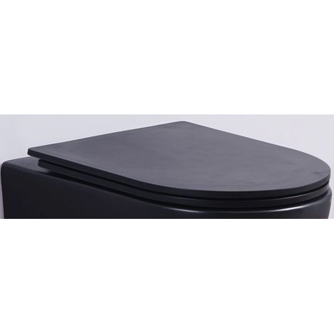 flacher Soft-Close WC-Sitz für WHR-6075 (matt-schwarz)