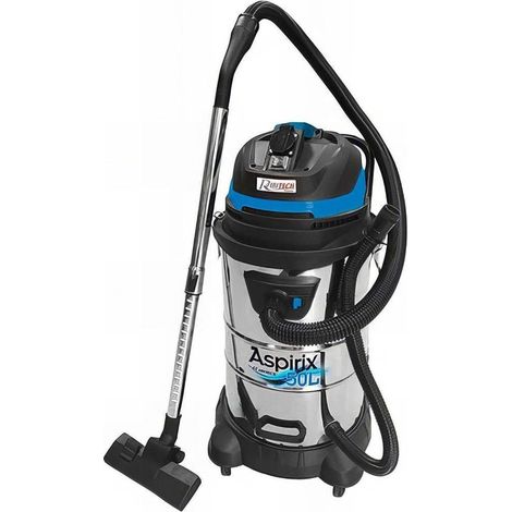Aspirateur Bidon 50L - 1200W - Inox - Puissant et Pratique - Performant - D-Work
