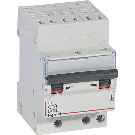 Modulaire Installatieautomaat DX3 3P Karakteristiek C 10A 6kA Legrand LEG407844
